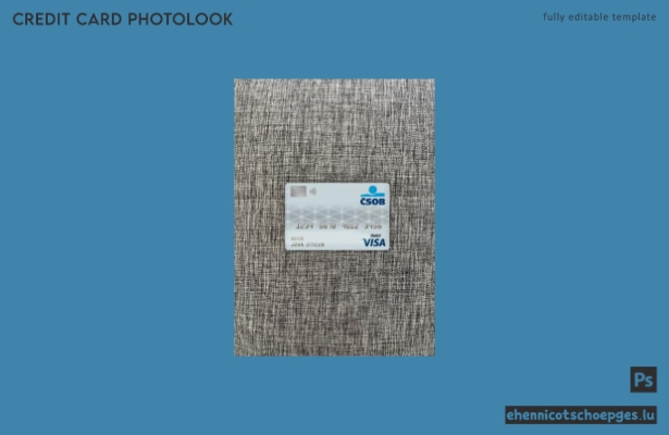 Tschechische Republik Tschechoslowakei Obchodni Bank Visa Debitkarte Fotoansicht Beispielvorschau